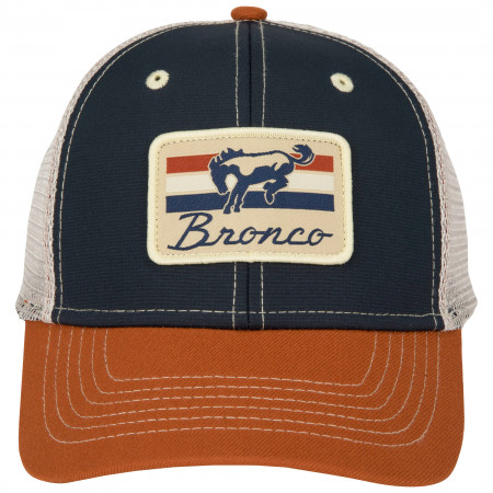 Ford Bronco Red White and Blue Logo Mesh Back Hat